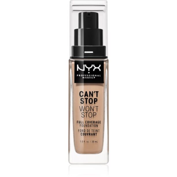 NYX Professional Makeup Can't Stop Won't Stop Full Coverage Foundation fond de ten cu acoperire ridicată culoare Light Ivory 30 ml preţ