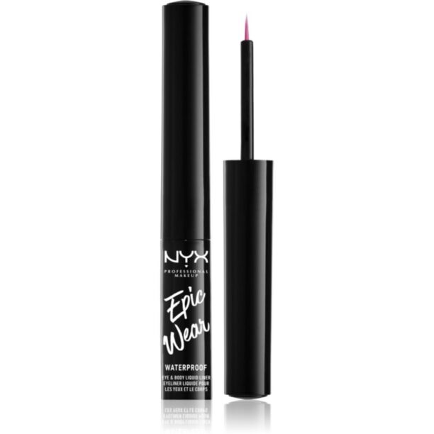 NYX Professional Makeup Epic Wear Metallic Liquid Liner gel contur ochi de lungă durată culoare 08 Fucshia Metal 3