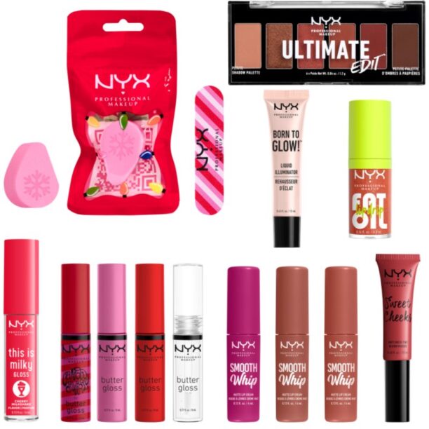 Cumpăra NYX Professional Makeup FA LA L.A. LAND set cadou de Crăciun