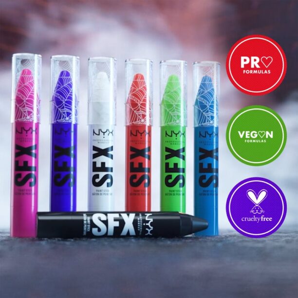 Original NYX Professional Makeup Halloween SFX Paints vopsea pentru corp pentru fata si corp culoare 01 NIght Terror 1 buc