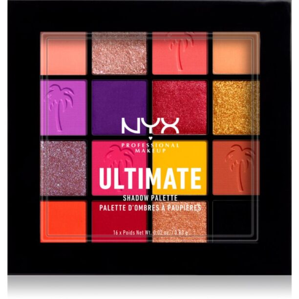 NYX Professional Makeup Ultimate Shadow Palette paletă cu farduri de ochi culoare 13 - Festival 16 x 0.83 g preţ