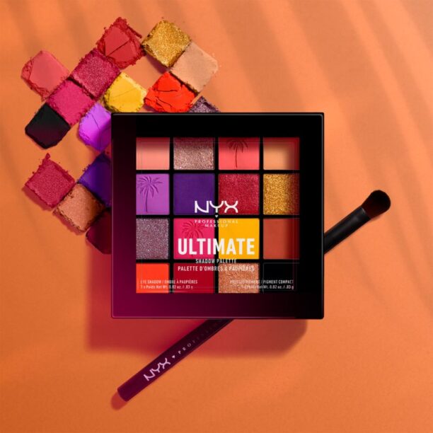 Preţ NYX Professional Makeup Ultimate Shadow Palette paletă cu farduri de ochi culoare 13 - Festival 16 x 0.83 g