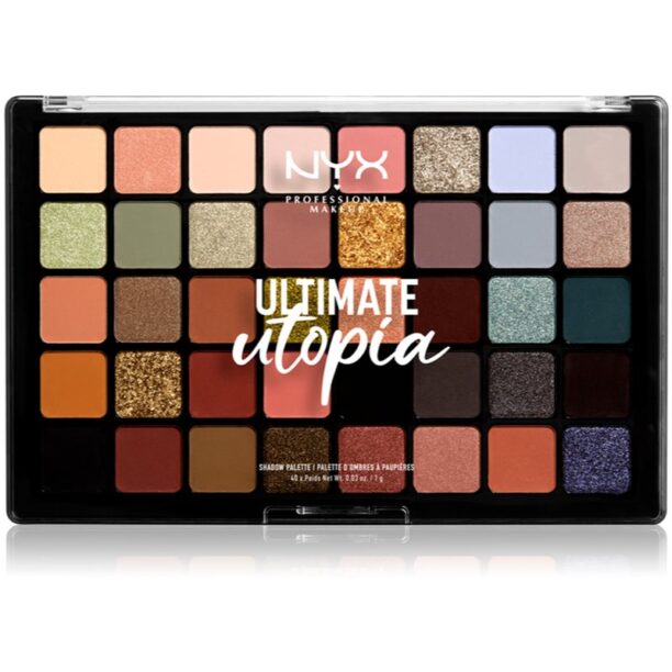 NYX Professional Makeup Ultimate Utopia paletă cu farduri de ochi 40 x 1 g