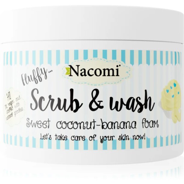 Nacomi Fluffy... Sweet Coconut-Banana spuma de curatare 180 ml