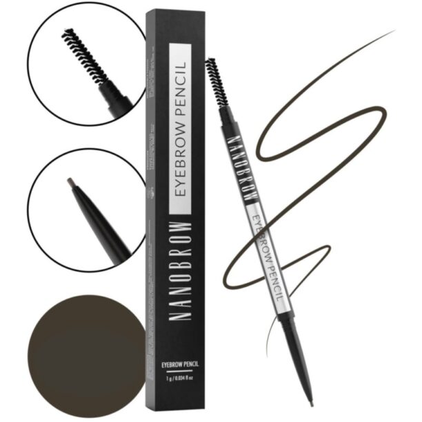 Cumpăra Nanobrow Eyebrow Pencil creion pentru sprancene culoare Dark Brown 1 g