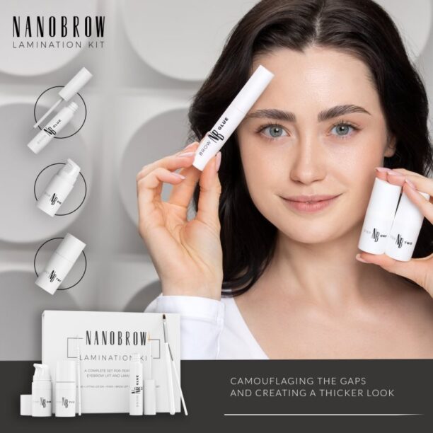 Original Nanobrow Lamination Kit set pentru aranjarea sprâncenelor