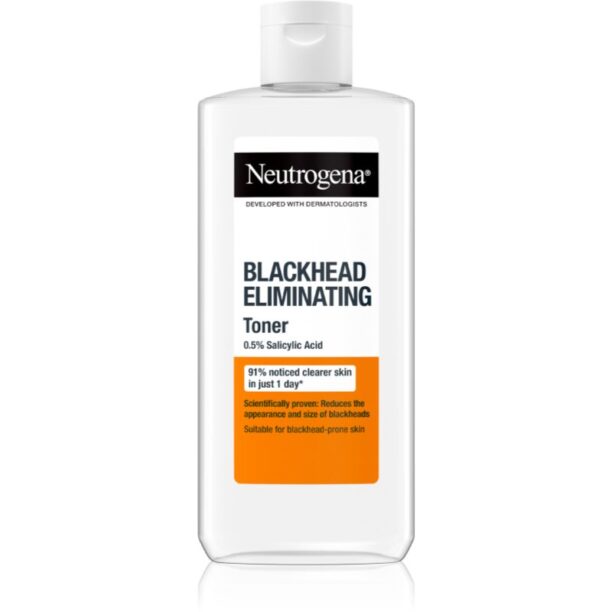 Neutrogena Blackhead Eliminating tonic pentru curatare impotriva punctelor negre 200 ml preţ