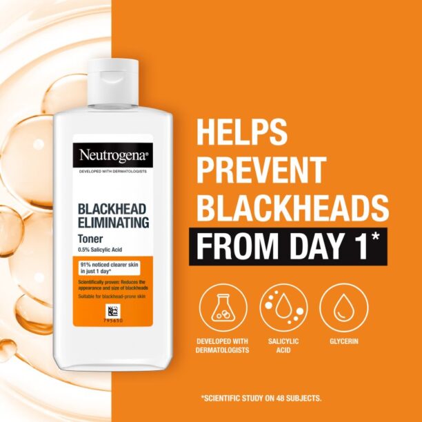 Cumpăra Neutrogena Blackhead Eliminating tonic pentru curatare impotriva punctelor negre 200 ml