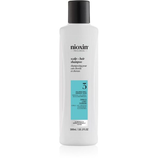 Nioxin System 3 Scalp + Hair Shampoo sampon de curatare pentru par vopsit 300 ml preţ