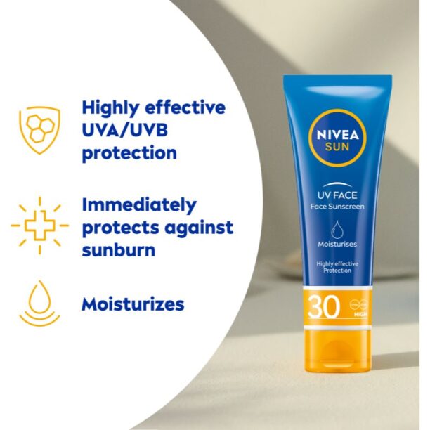 Cumpăra Nivea SUN crema de fata hidratanta plaja SPF 30 50 ml