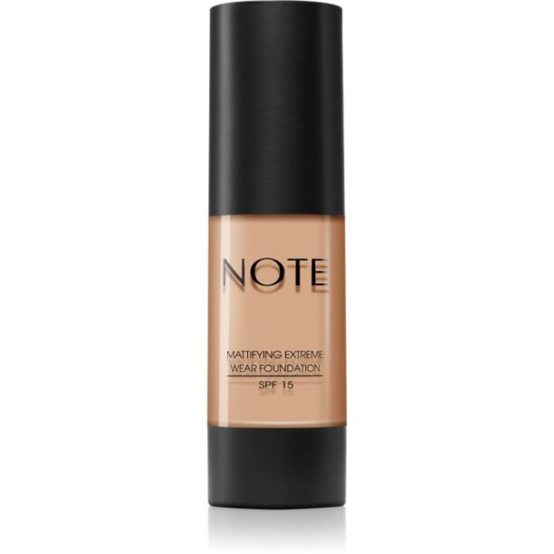 Note Cosmetique Mattifying Extreme Wear Foundation machiaj cu efect matifiant 01 Beige 30 ml