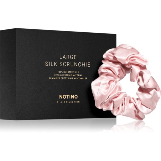 Notino Silk Collection Large scrunchie elastic pentru păr din mătase Pink 1 buc preţ