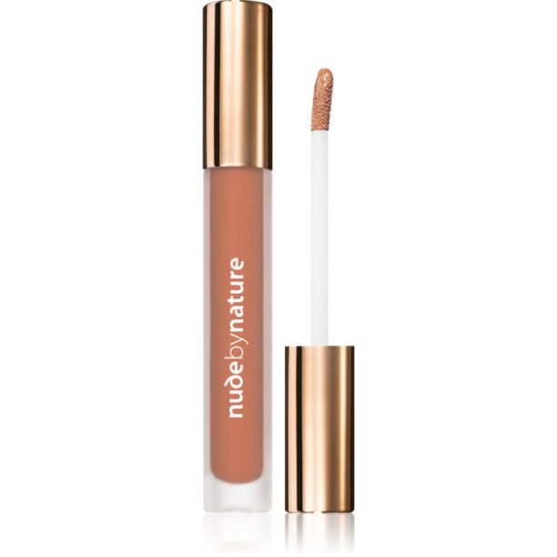 Nude by Nature Satin Liquid Lipstick ruj cremos cu finisaj satinat culoare 01 Sand 3