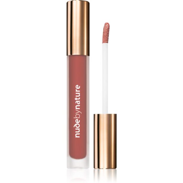 Nude by Nature Satin Liquid Lipstick ruj cremos cu finisaj satinat culoare 06 Wisteria 3