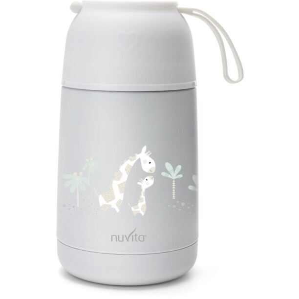 Nuvita Thermos termos cu suport din silicon White 500 ml