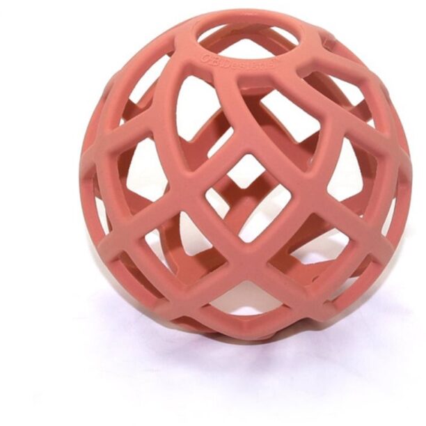 O.B Designs Eco-Friendly Teether Ball jucărie pentru dentiție Blush 3m+ 1 buc