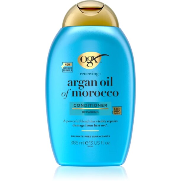 OGX Argan Oil Of Morocco balsam pentru indreptare pentru un par stralucitor si catifelat 385 ml