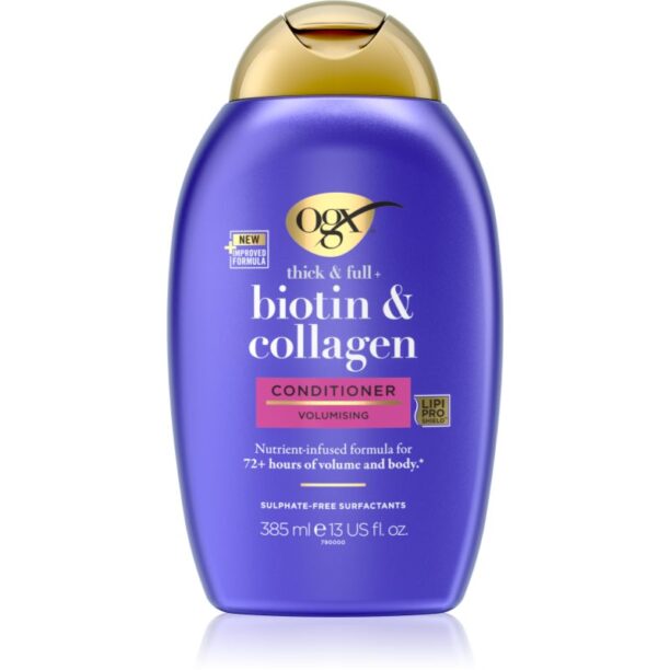 OGX Biotin & Collagen Balsam pentru ingroșare pentru păr cu volum 385 ml