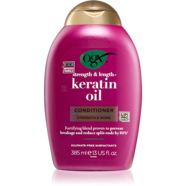 OGX Keratin Oil balsam pentru indreptare cu keratina si ulei de argan 385 ml