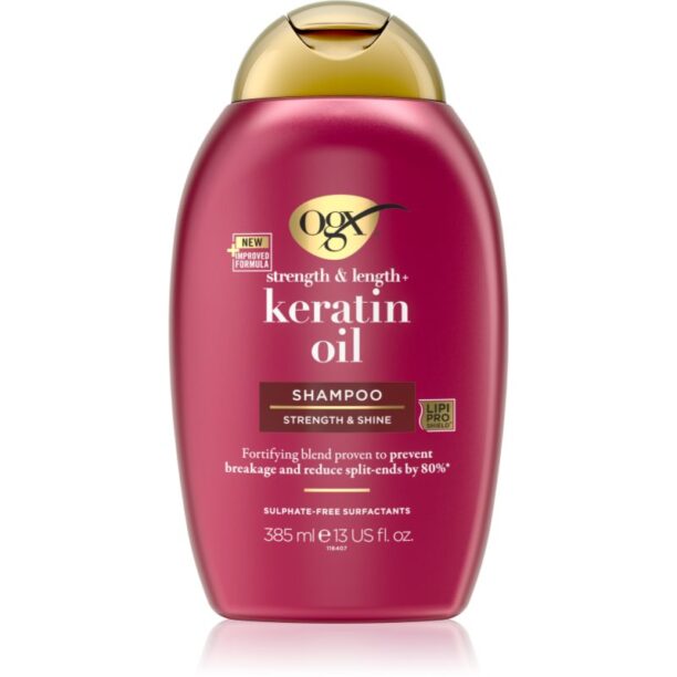 OGX Keratin Oil sampon fortifiant cu keratina si ulei de argan 385 ml