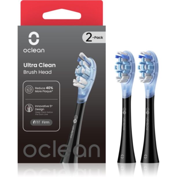 Oclean Ultra Clean UC02 capete de schimb Black 2 buc