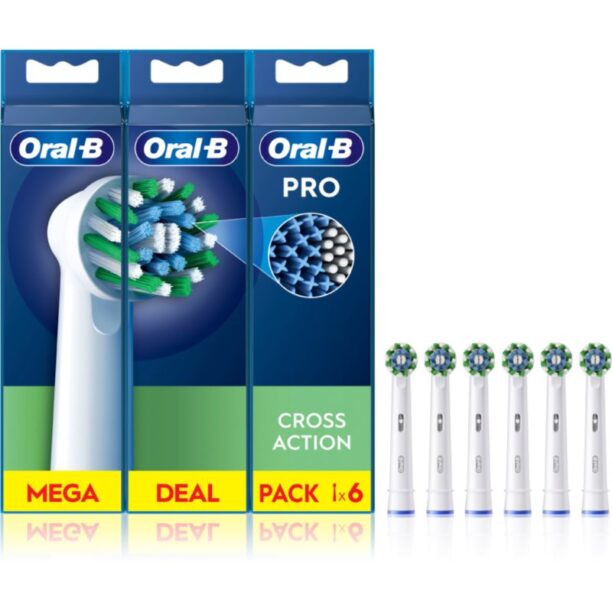 Oral B PRO Cross Action capete de schimb pentru periuta de dinti 6 buc preţ