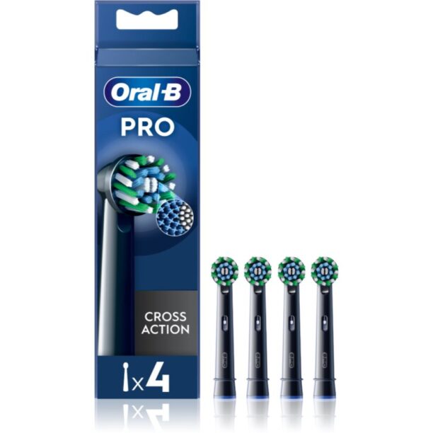 Oral B PRO Cross Action capete de schimb pentru periuta de dinti Black 4 buc preţ