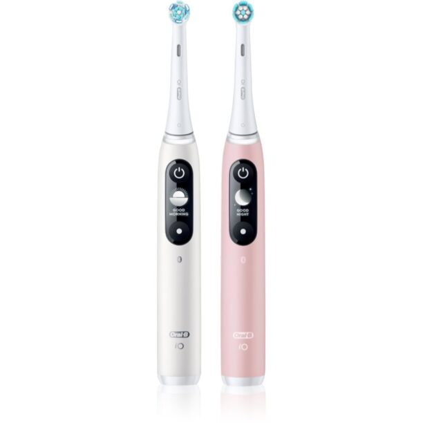 Oral B iO6 periuta de dinti electrica DUO White & Pink Sand 2 buc preţ