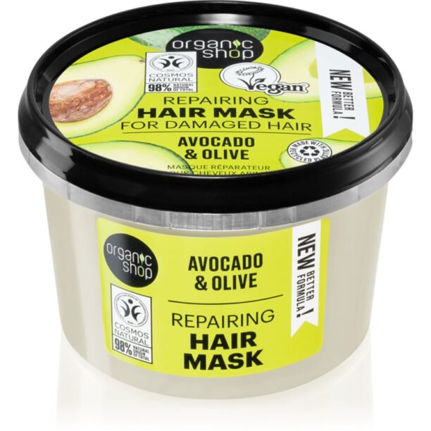 Organic Shop Avocado & Olive masca de par regeneratoare 250 ml