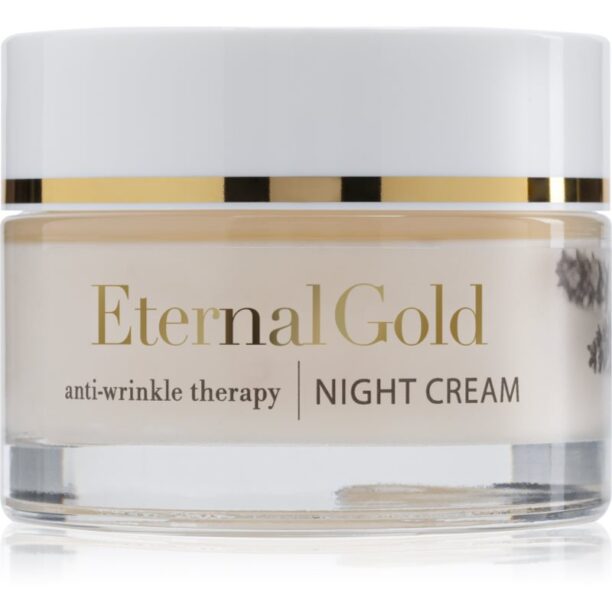 Organique Eternal Gold Anti-Wrinkle Therapy crema de noapte pentru contur pentru piele uscata spre sensibila 50 ml preţ