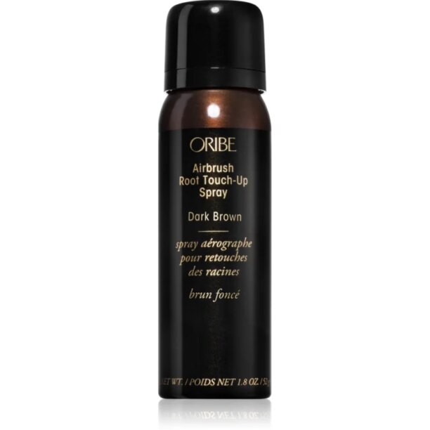 Oribe Airbrush Root Touch-Up Spray spray instant pentru camuflarea rădăcinilor crescute culoare Dark Brown 75 ml