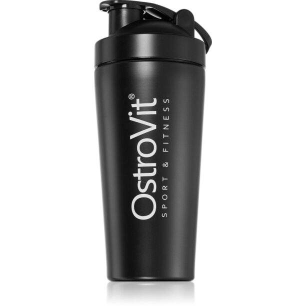 OstroVit Steel shaker pentru sport Black 750 ml