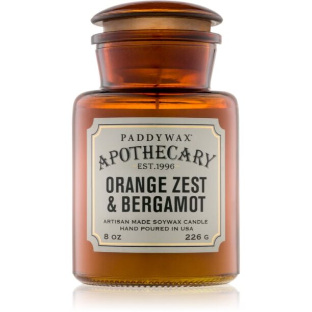 Paddywax Apothecary Orange Zest & Bergamot lumânare parfumată 226 g