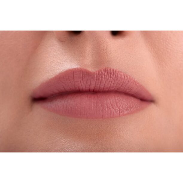 Original Paese The Kiss Lips Liquid Lipstick ruj lichid mat culoare 01 Nude Beige 3