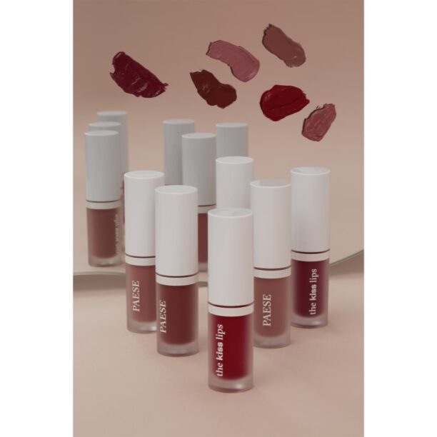 Preţ Paese The Kiss Lips Liquid Lipstick ruj lichid mat culoare 04 Rusty Red 3