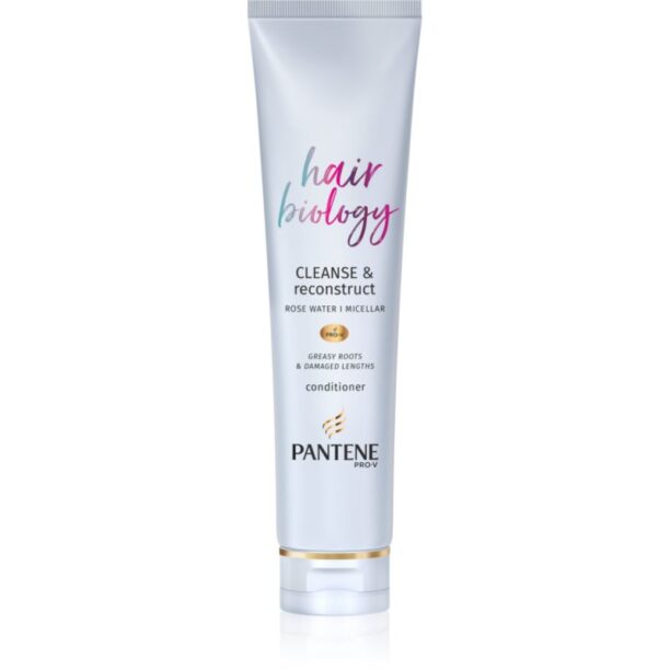 Pantene Hair Biology Cleanse & Reconstruct balsam pentru par gras 160 ml preţ