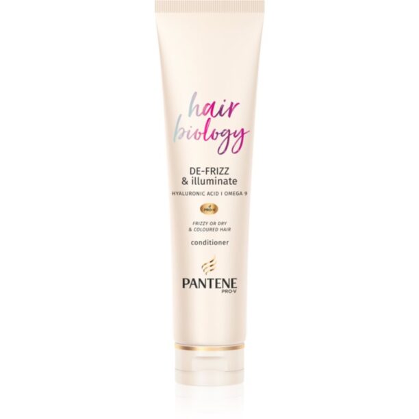 Pantene Hair Biology De-Frizz & Illuminate balsam pentru par uscat si vopsit 160 ml preţ