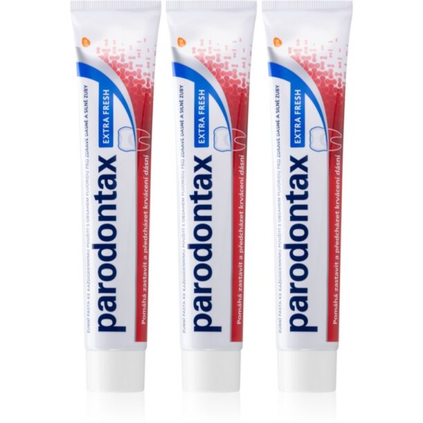 Parodontax Extra Fresh pastă de dinți impotriva sangerarii gingiilor 3 x 75 ml