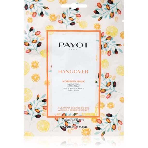 Payot Morning Mask Hangover mască textilă iluminatoare pentru toate tipurile de ten 19 ml