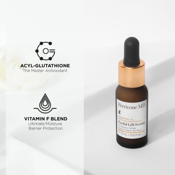 Preţ Perricone MD Essential Fx Acyl-Glutathione Eyelid Lift Serum ser pentru ochi cu efect de lifting 15 ml