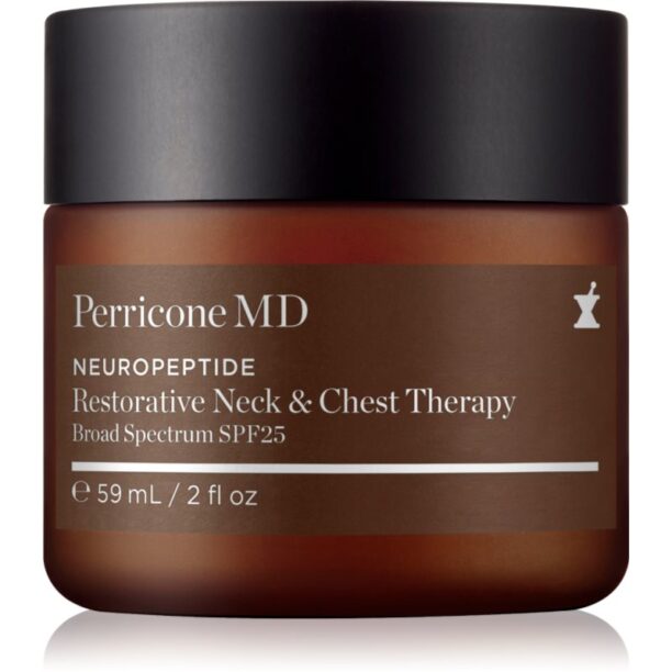 Perricone MD Neuropeptide Neck & Chest Therapy Cremã reparatorie pentru gat si decolteu SPF 25 59 ml