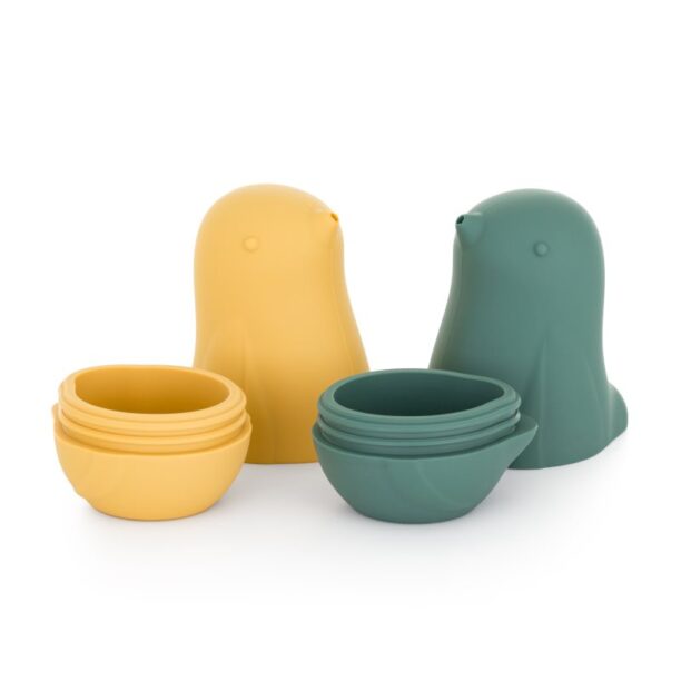 Cumpăra Petite&Mars Love Birds jucărie pentru apă 6 m+ Ochre Green 2 buc