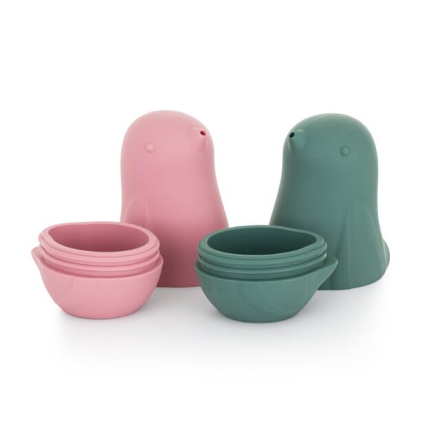 Cumpăra Petite&Mars Love Birds jucărie pentru apă 6 m+ Rose Green 2 buc