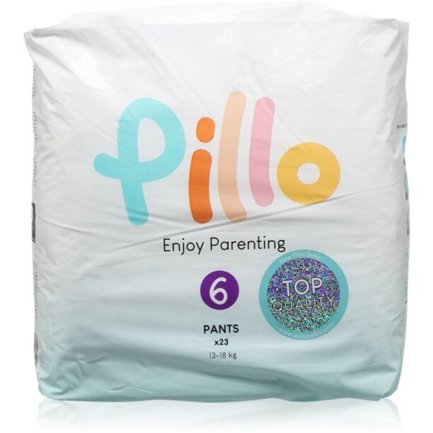 Pillo Premium Pants XL Size 6 scutece de unică folosință tip chiloțel 13-18 kg 23 buc