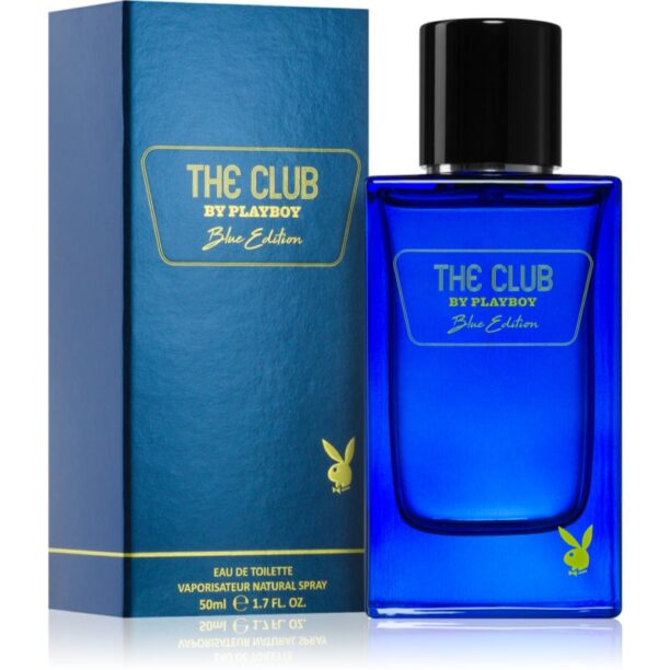 Cumpăra Playboy The Club Blue Edition Eau de Toilette pentru bărbați 50 ml