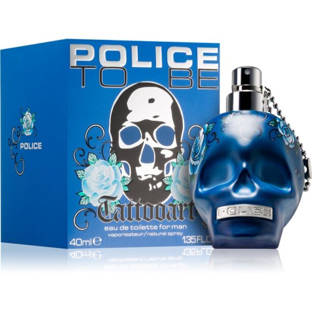 Police To Be Tattooart Eau de Toilette pentru bărbați 40 ml preţ