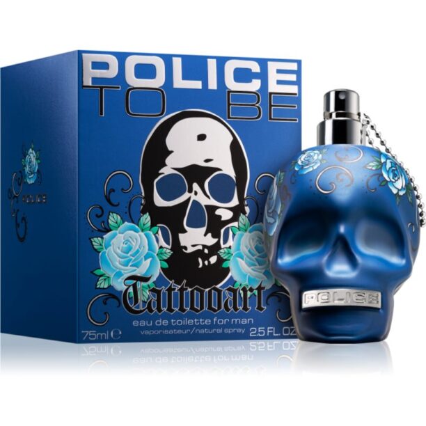 Police To Be Tattooart Eau de Toilette pentru bărbați 75 ml preţ