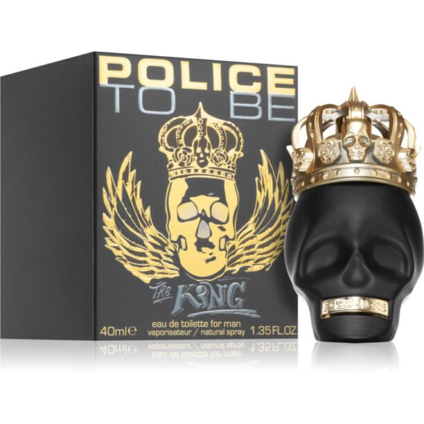 Police To Be The King Eau de Toilette pentru bărbați 40 ml preţ