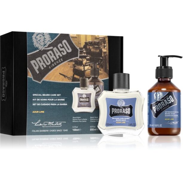 Proraso Set Beard Classic set cadou pentru bărbați Azur Lime