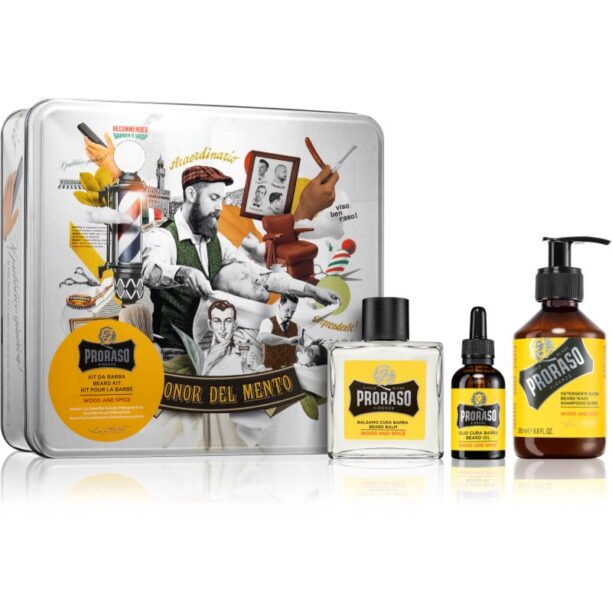 Proraso Set Beard Routine set pentru barbă Wood and Spice